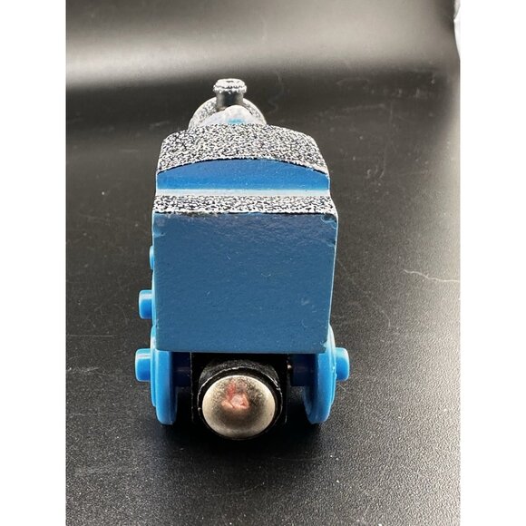 Snow Covered Thomas Wooden Railway Vtg 2003 Train Engine Learning Curve Limited - Picture 9 of 16